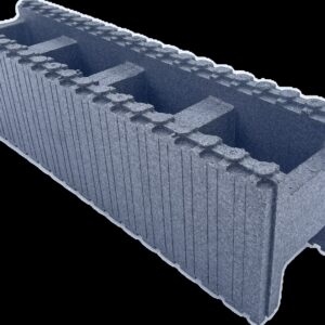 Styroporstein Grau, durchlaufend