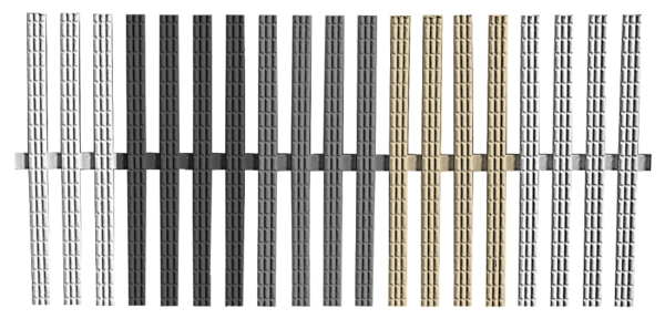 Prelivová mriežka rovná Classic Single 145mm, antracid