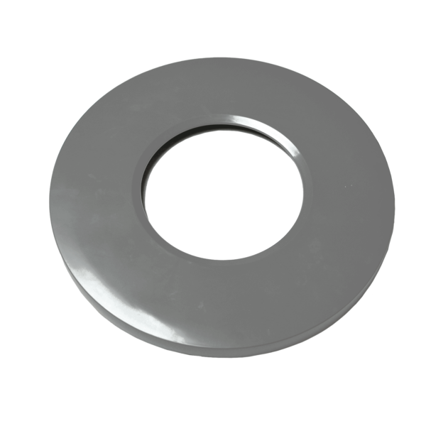 Okrúhly predný panel Design, sivý